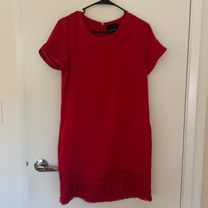 Red cocktail dress